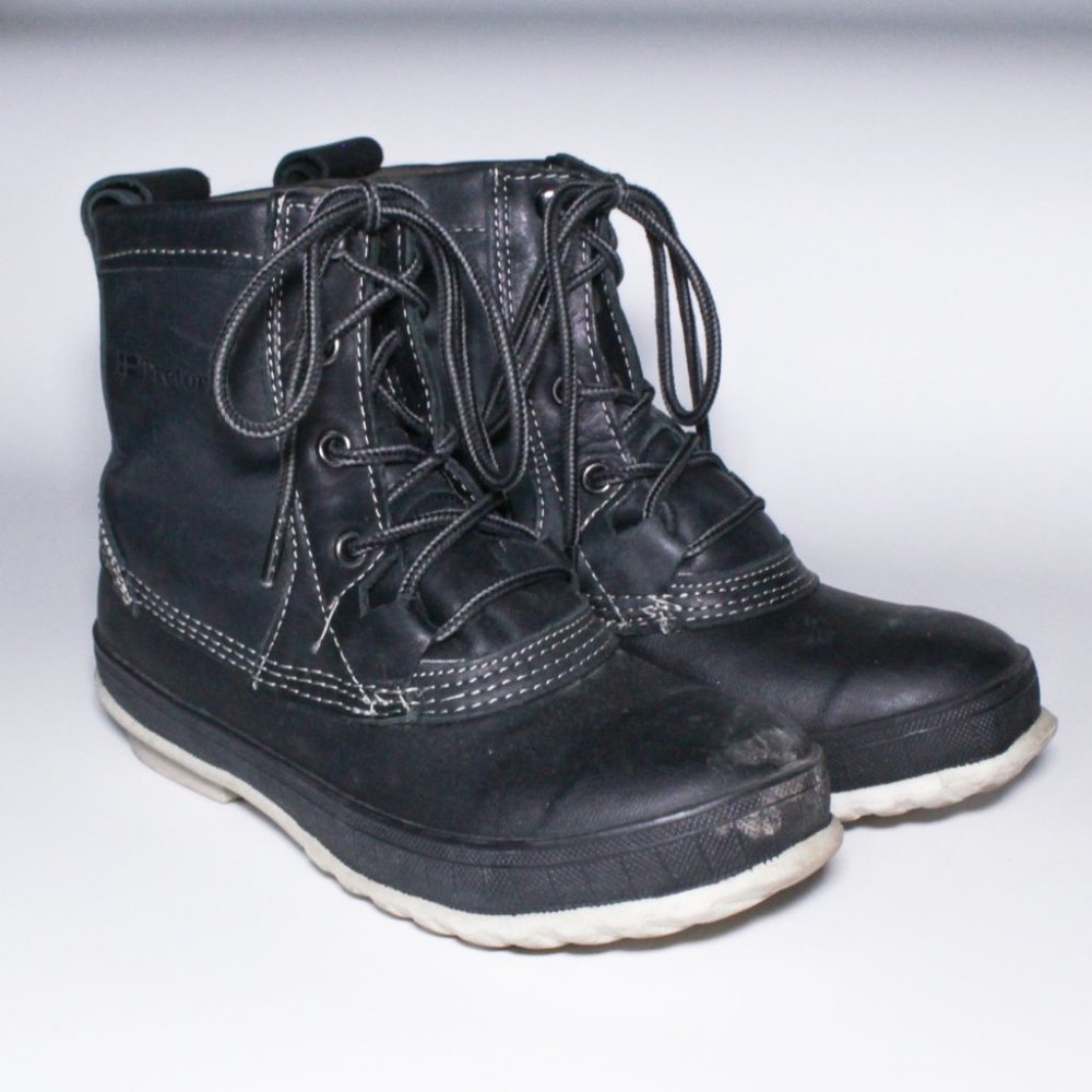 Tretorn | Leather Winter Duck Boots | Black